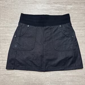 Athleta Skort Active Athletic Stretch Zip Pocket Skirt Shorts Gray XS Tennis